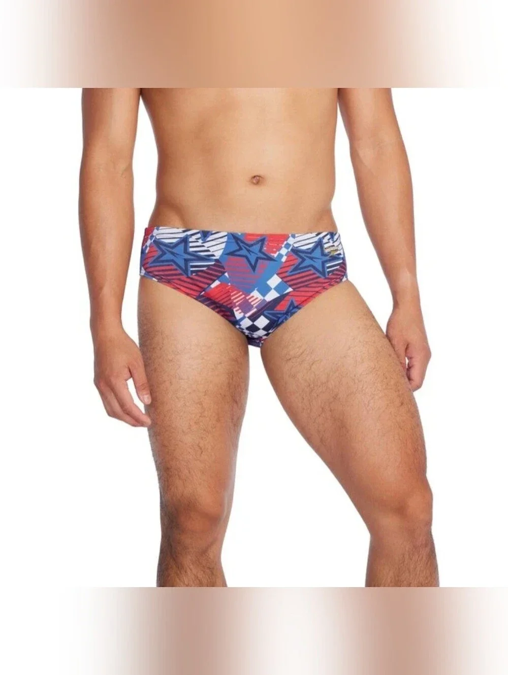 New Speedo Men's Endurance Printed Swim Race Brief